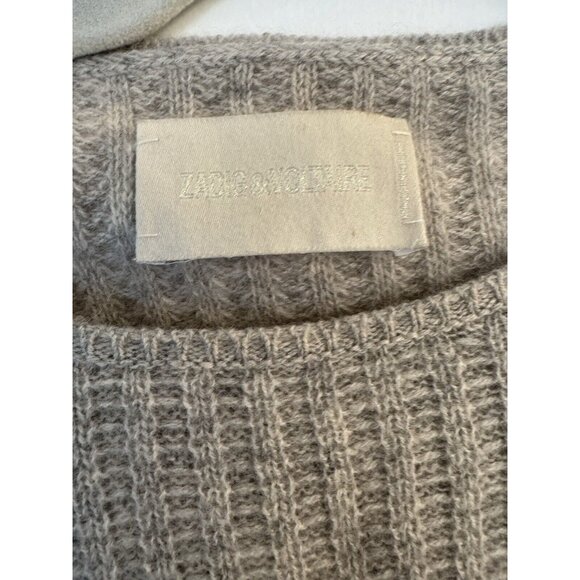 Zadig Voltaire 100% Cashmere Markus Knit Sweater Gray Neutral Luxury Designer S - Picture 8 of 11